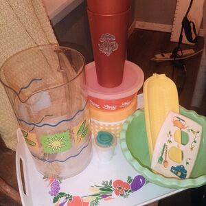 Colorful Floral Pitcher Set